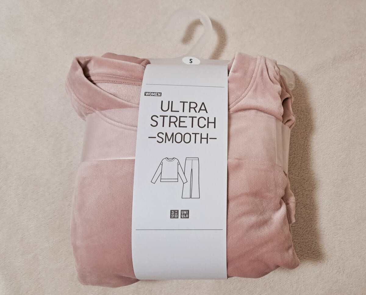 ユニクロ　ウルトラストレッチスムースセット　ピンク　サイズL UNIQLO - ユニクロ ウルトラストレッチスムースセット ピンク