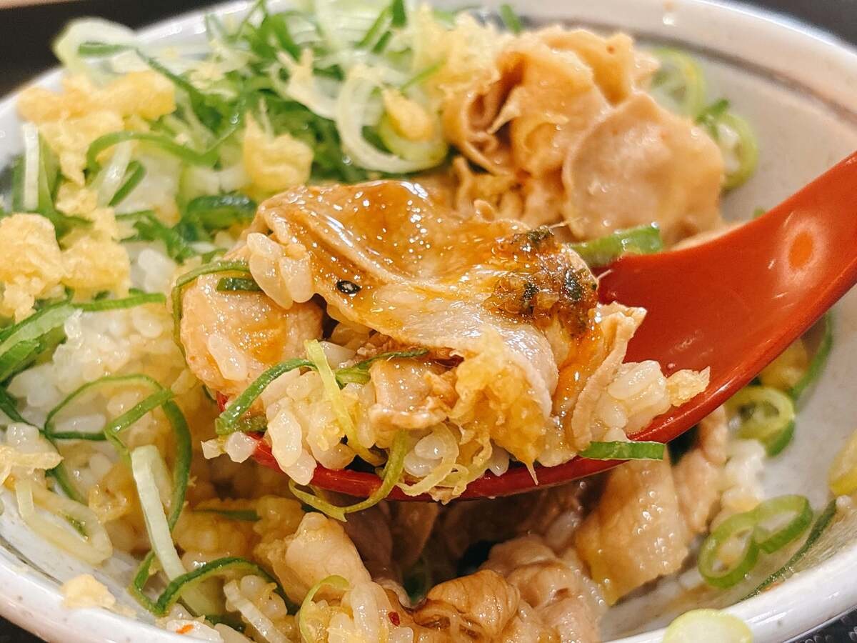 丸亀製麺「こく旨豚玉ぶっかけ 並（税込890円）