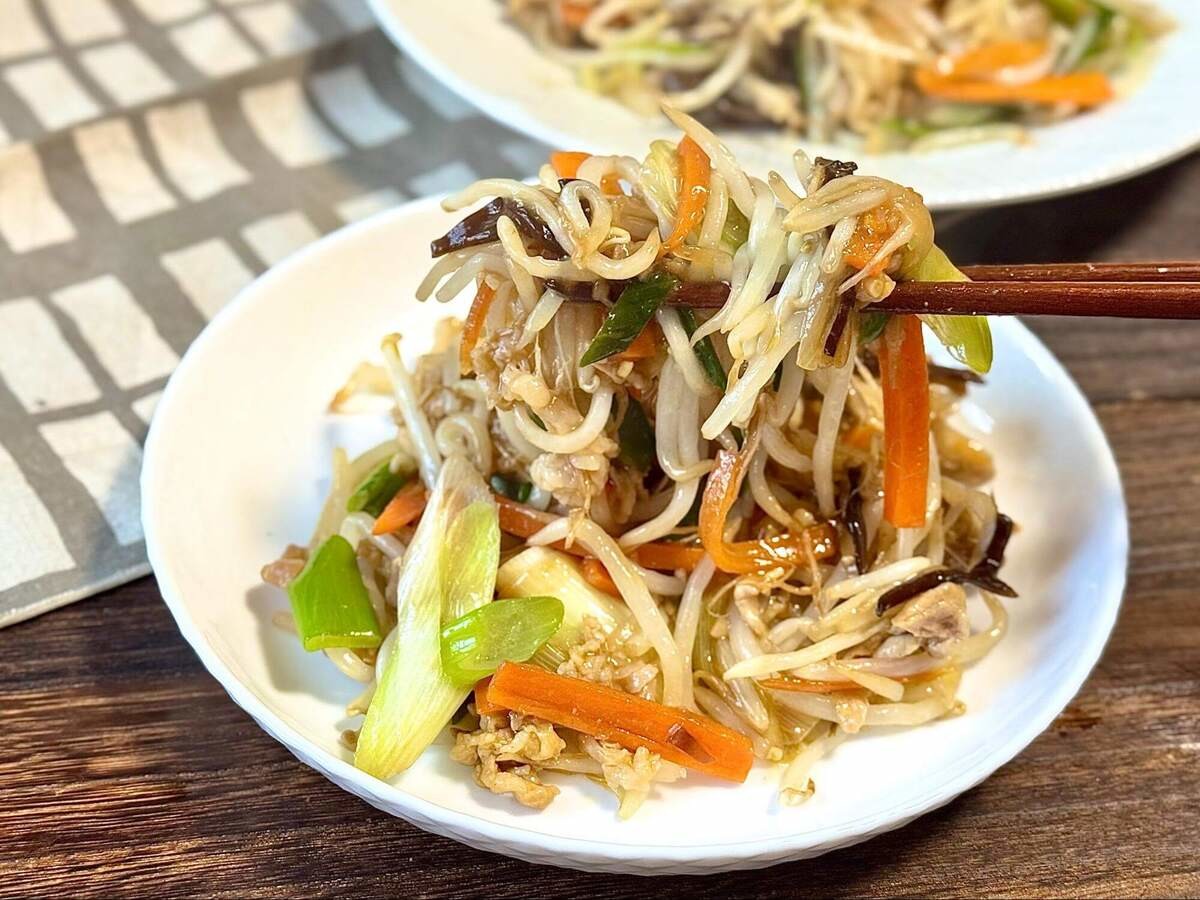 けんまさきっちんさん「王将風 もやし炒め」