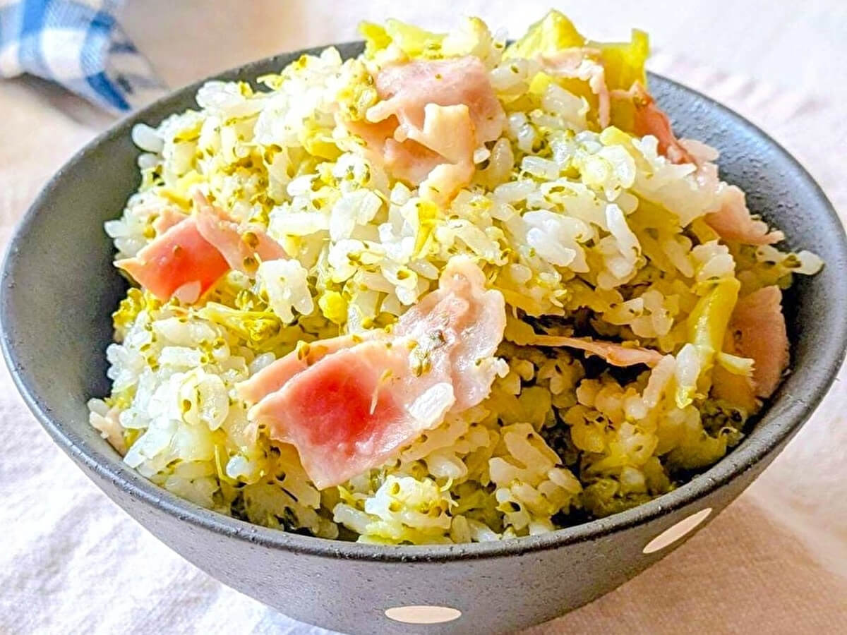 ブロッコリー丸ごと炊き込みご飯