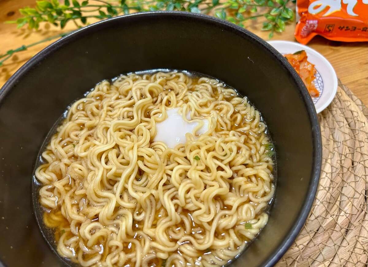 レンジで作れるインスタントラーメン