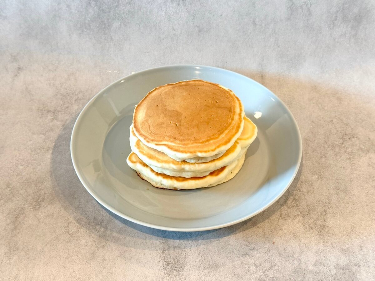 水だけでもちもちホットケーキ