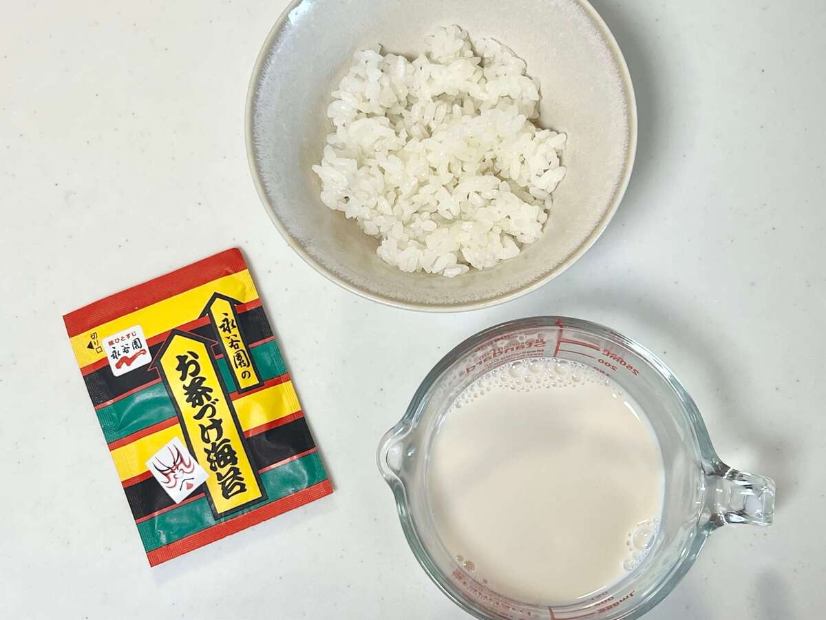 豆乳茶づけ