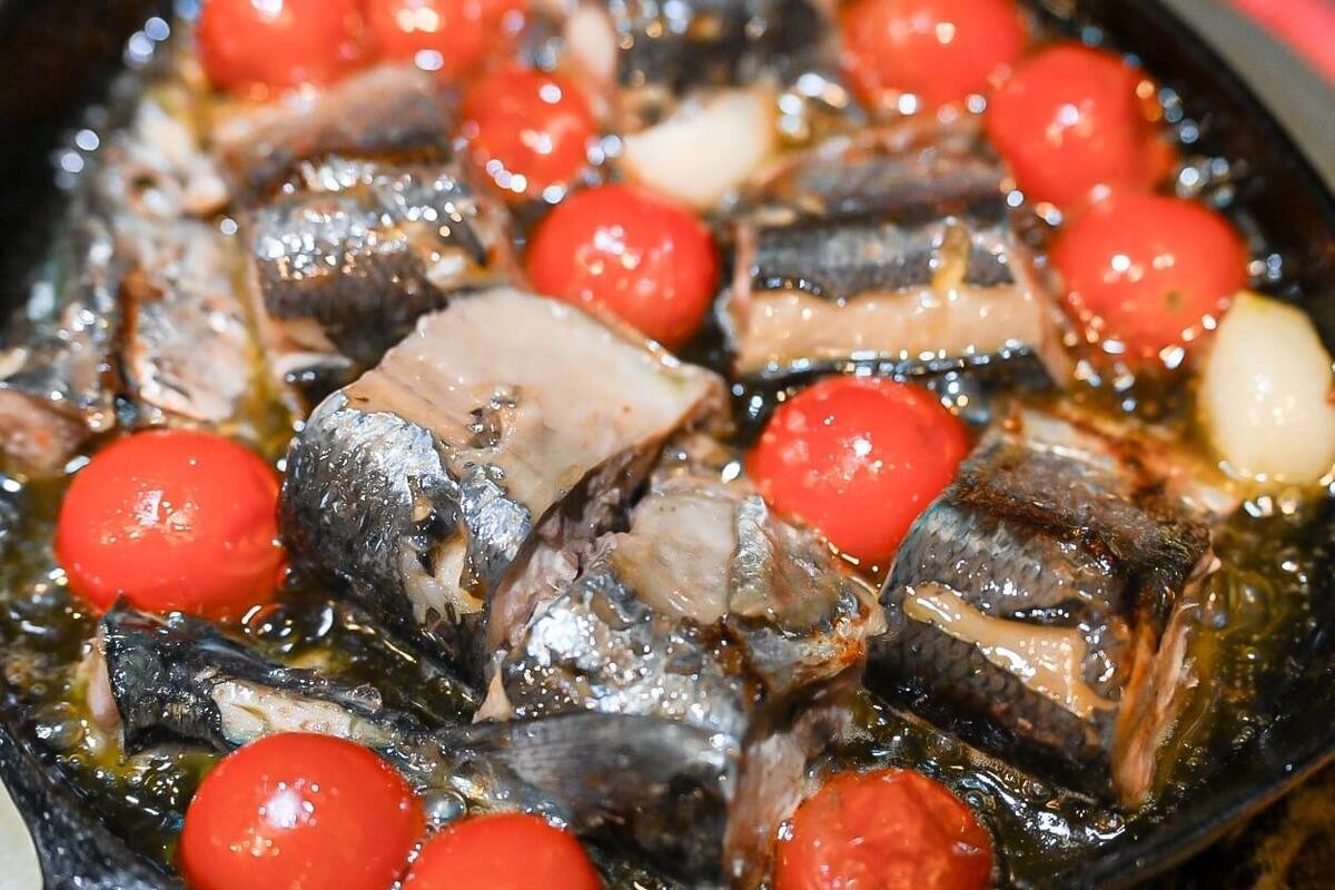 「サンマのアヒージョ」のレシピ