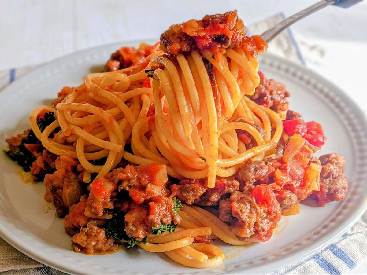 鈴木弥平さん「ミートソーススパゲッティ」