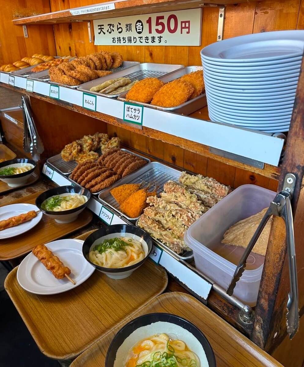 釜玉発祥のうどん店「山越うどん」（香川県綾歌郡）