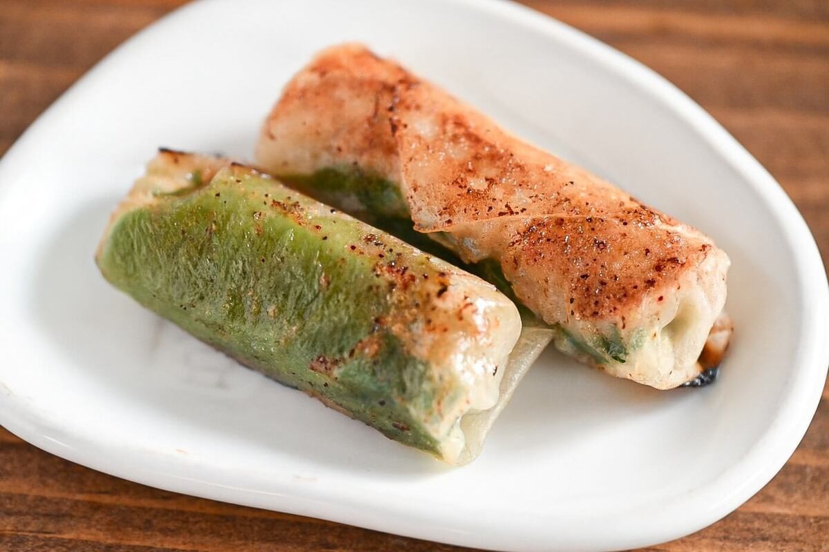 「大葉のちくわ餃子」