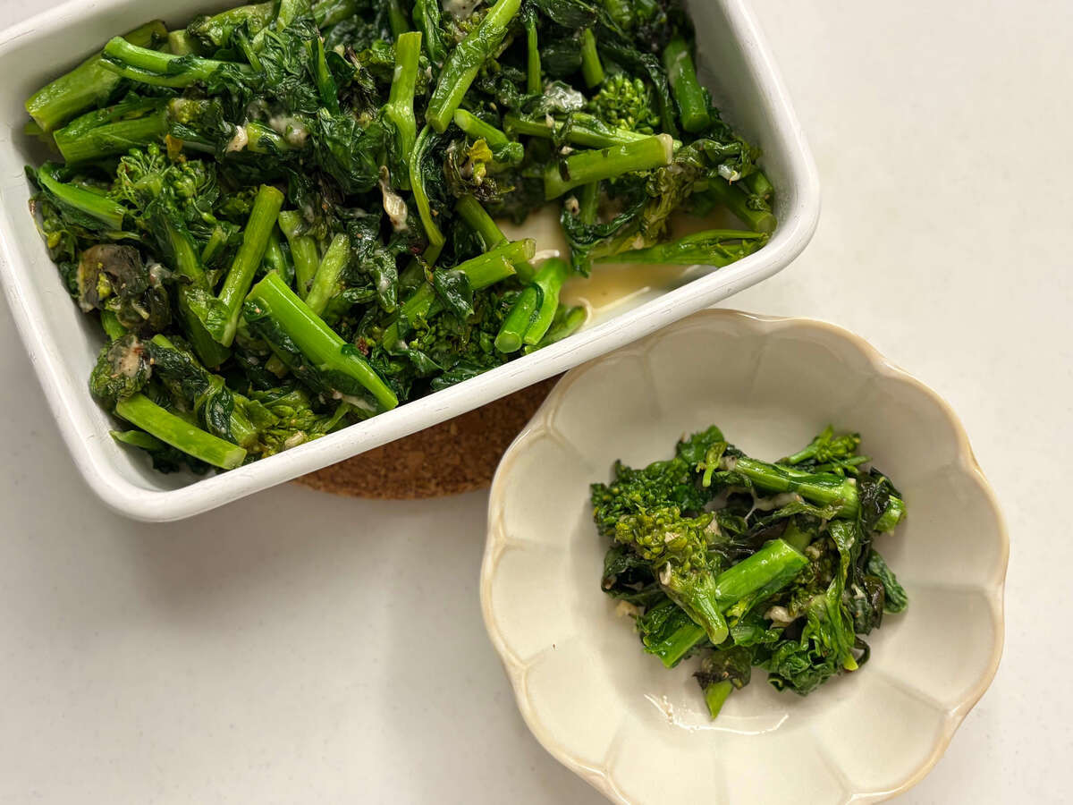 菜の花のチーズ焼き