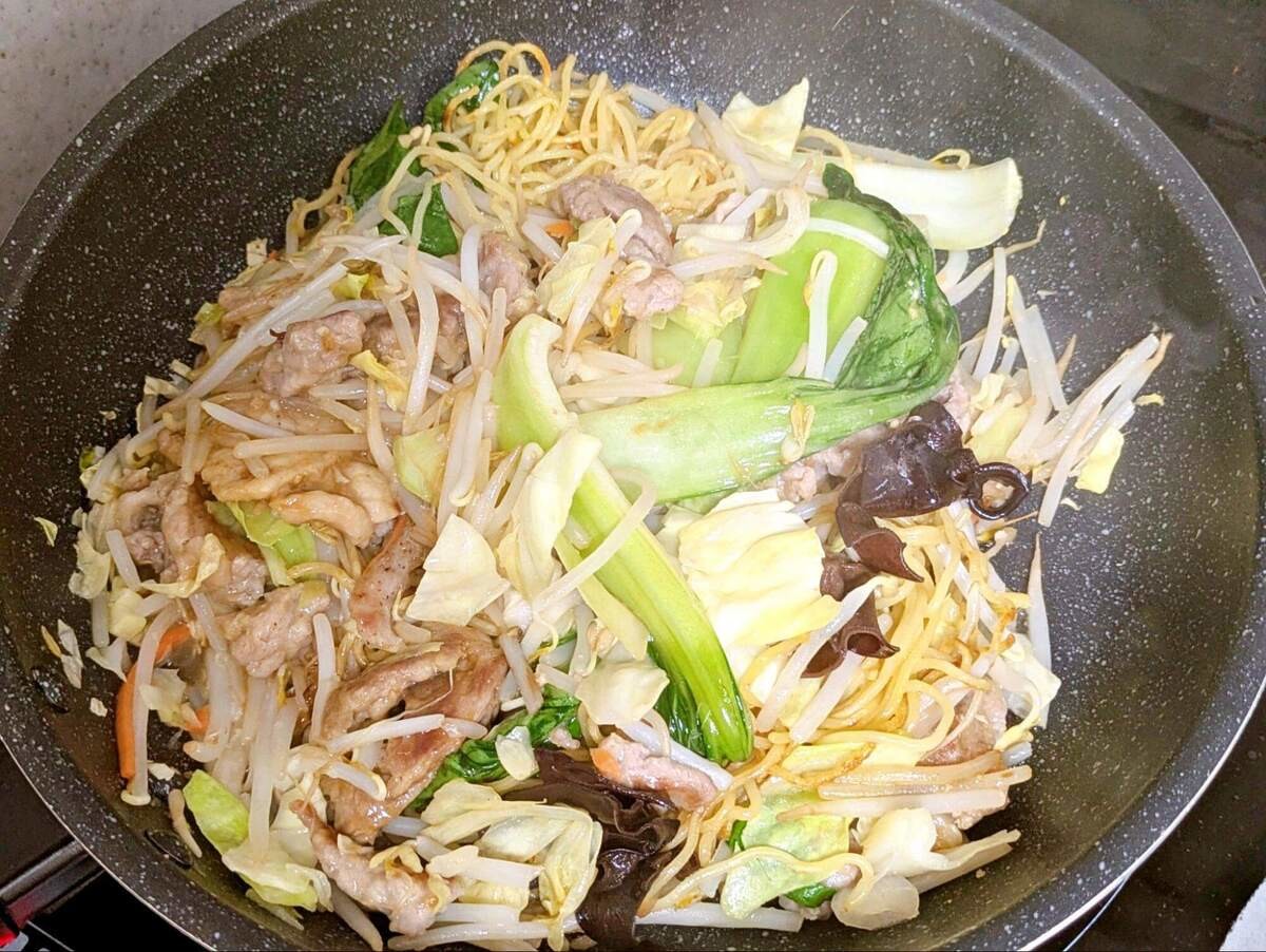 『けんまさきっちん』さん「王将風焼きそば」