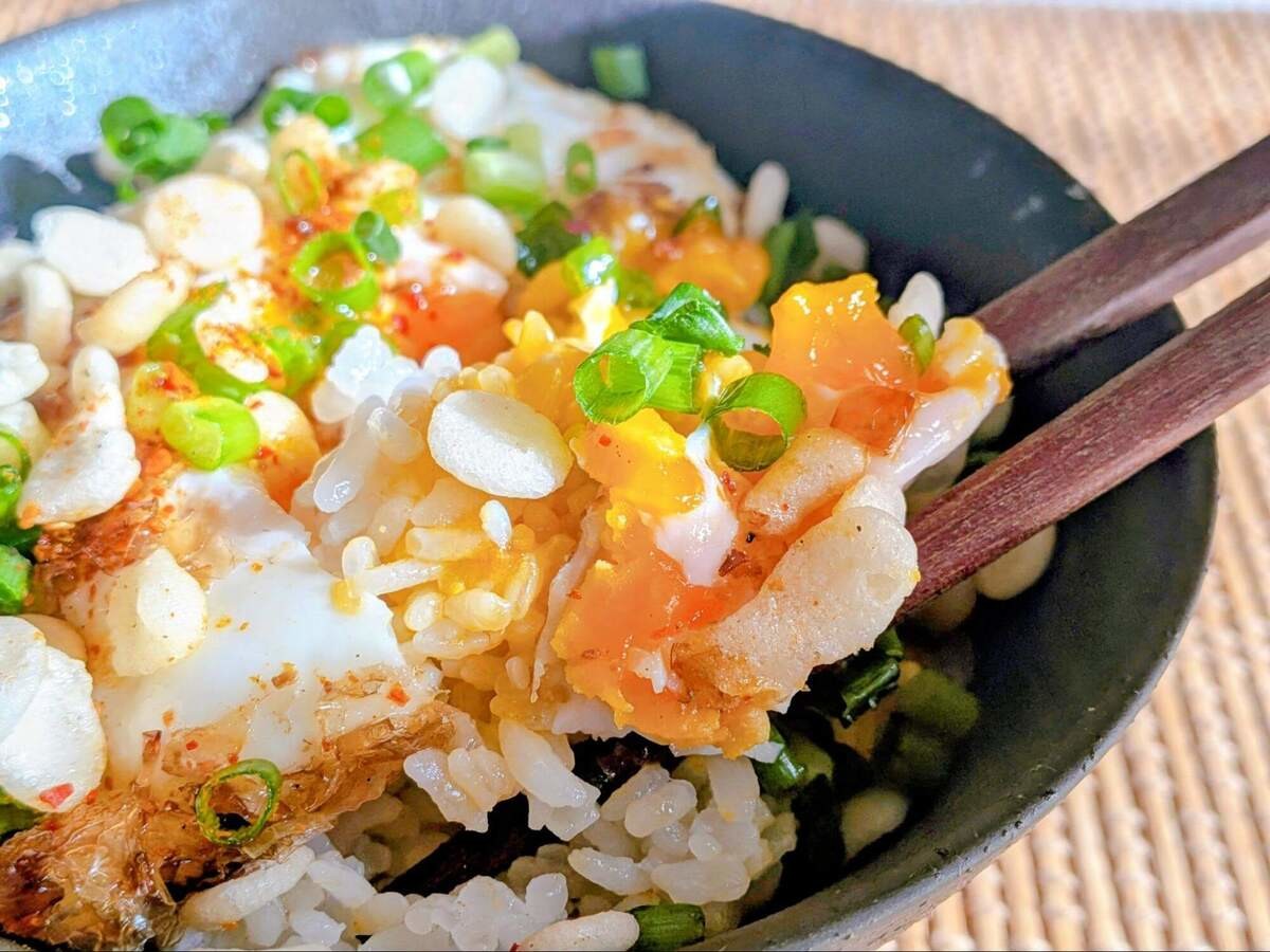 岩野上幸生さん「揚げ卵かけご飯」