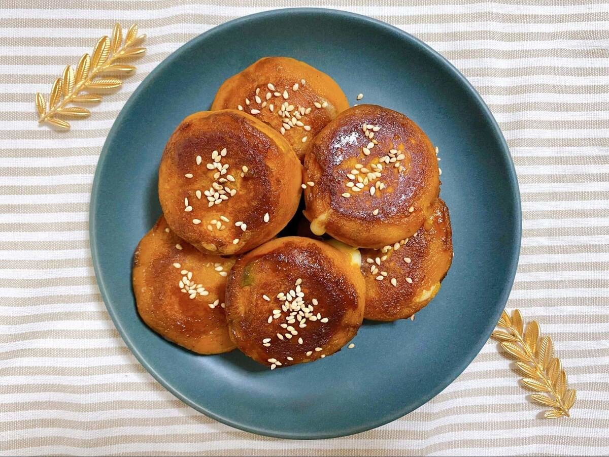 JA全農広報部「チーズ入りカボチャもち」のレシピ